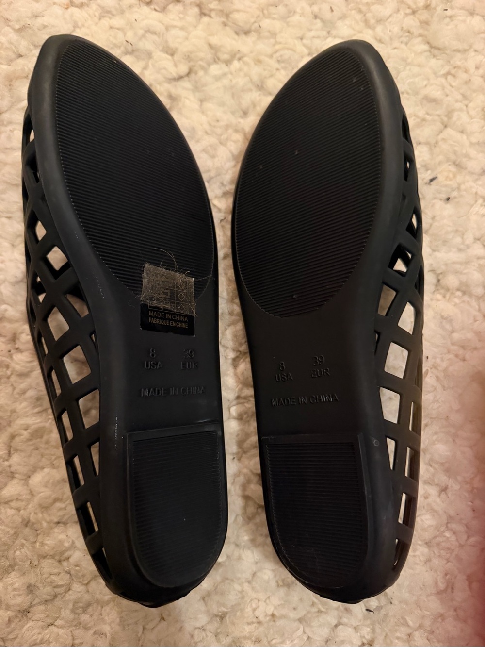 Jeffrey Campbell Black Laser-Cut Slip-On Flats - Picture 4 of 4